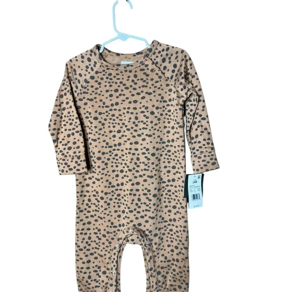 Grayson Mini Brown Jumpsuit Size 24 Months‎ NWT